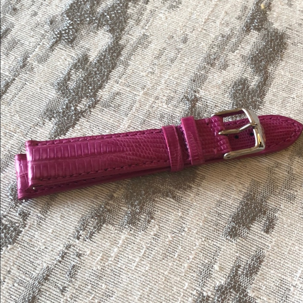 New Hot Pink Lizard 🦎 Michele 18mm Watch Strap